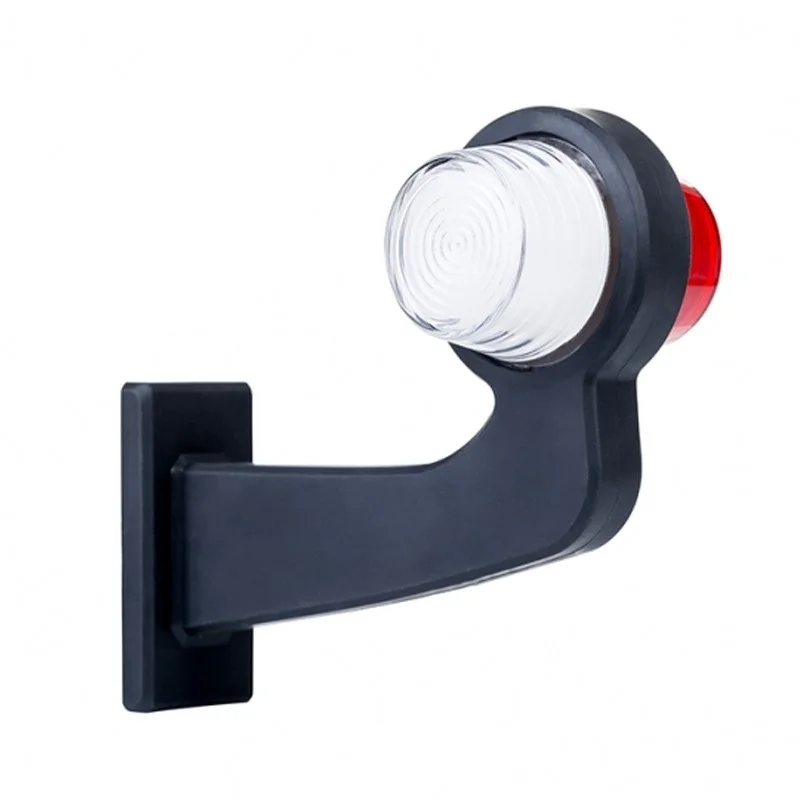 Rechts | LED pendellamp haakse steel | matte lens | 12-24v | MB-1022RW-LD 2605-MB-1022RW