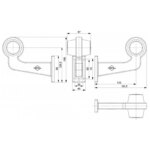 rechts | LED pendellamp | haakse steel | matte lens | 12-24v | MB-1022RA-LD 2626-MB-1022RA-7