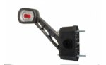 LED breedtelamp links met alarm rood-wit-amber 12-24v | MBA-2761RWA-LDCC 2713-MBA-2761RWA