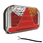 Rechts | LED achterlicht met kentekenlicht | 12-36v | 100cm. kabel | V10C7-552-FT-170 P TB LED-V10C7-552