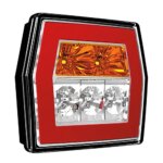 LED compact achterlicht zonder kentekenverlichting | 12-36v | 5-PIN | V10C3-710B5-FT-121 LED BAJONET-V10C3-710B5-2