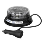 LED R65 Zwaailamp 12-24v Amber-transparant-CISPR25-IP69K-Magneet | EB5104CA-EB5104CA-EB5104CA