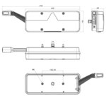 Links | LED trailerlamp | dynamisch knipperlicht | 9-36v | 200cm. kabel | VC-1021-FT-500-135 LED-VC-1021-4