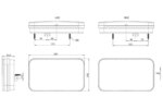Rechts | LED achterlicht met kentekenlicht Canbusproof | 12v | 7-functies 6-PIN | VC-4512B6CAN-FT-370 P TB LED O BAJONET 6PIN 12V-VC-4512B6CAN-8