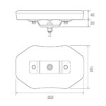 LED zwaailampbalk | R65 | 251mm | 10-30v | EQBT251R65A-EQBT251R65A-EQBT251R65A-3