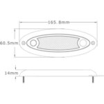 LED binnenverlichting met touch-schakelaar | 16cm | 12-24v | 4500K | B15TS-616--B15TS-616-3