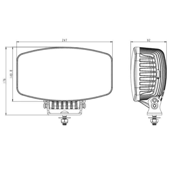 LED verstraler met dagrijverlichting 10.000lm 9-36 volt | WD-100100.1--WD-100100.1-6