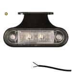 LED markeringslicht amber | 12-24v | 50cm. kabel | M10MV-400A-FT-015 Z+K LED-M10MV-400A