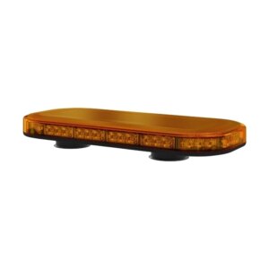Compacte R65 Amber lens minibar 12-24V magneet montage | MLB380R65AAM-MM-MLB380R65AAM-MM-MLB380R65AAM-MM