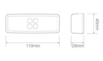 LED markeringslicht amber | 12-24v | 20cm. kabel | 1490AM-1490AM-1490AM-2