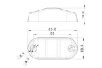 LED markeringslicht amber 12-24v 15cm kabel | MV-6200A-FT-062 Z LED-MV-6200A-4
