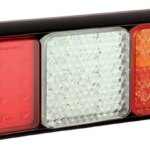 LED achterlicht met zwarte rand | 12-24v | 40cm. kabel | 100BSTIWFMRE-100BSTIWFMRE-100BSTIWFMRE