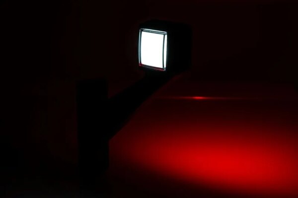 LED breedtelamp links rood-wit 12-24v 50cm kabel-LD 3117/L-MB-4961RW-6