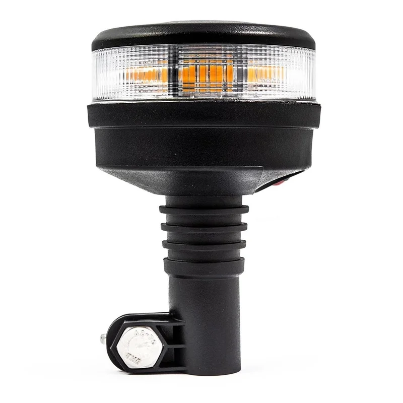 LED R65 Rundumleuchte amber mit heller Linse | 12-24v | DIN-Sockel | S07ZL602AC--S07ZL602AC