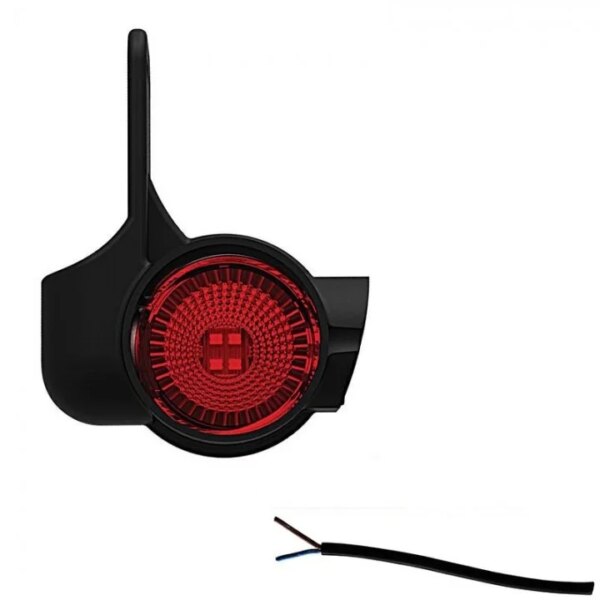 Rechts | LED breedtelamp met korte steel | 12-36v | 20cm. kabel | M10BV-802RWA-FT-140 W P LED-M10BV-802RWA