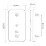 LED compact achterlicht zonder kentekenverlichting | 12-24v | 40cm. kabel | 150ARME-150ARME-150ARME-2