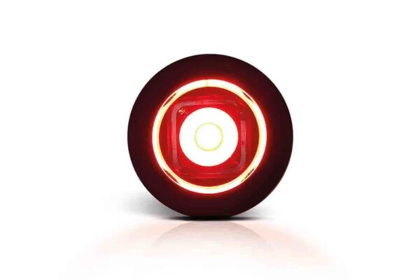 LED compact inbouw markeringslicht rood | 12-24v | MV-2600R-FT-074 C LED-MV-2600R