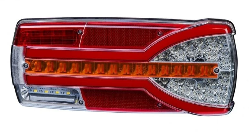 Rechts | LED achterlicht dynamisch knipperlicht en kentekenlicht | 12-24v | 7-PIN | V14C7-912B7-LZD 2305-V14C7-912B7-2 Rechts | LED achterlicht dynamisch knipperlicht en kentekenlicht | 12-24v | 7-PIN | V14C7-912B7-LZD 2305-V14C7-912B7-2