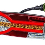 Links | LED achterlicht dynamisch knipperlicht | 12-24v | 7-PIN AMP connector | V14C7-901B7-LZD 2302-V14C7-901B7-3