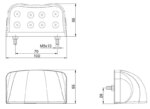 LED kentekenverlichting | 12-36v | M10KV-200-FT-026 LED-M10KV-200-3