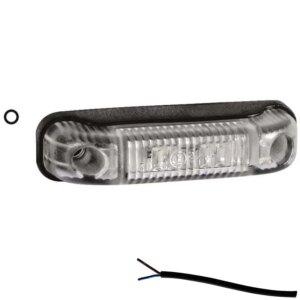 LED markeringslicht wit | 12-24v | 50cm. kabel | M10MV-500W-FT-013 B LED-M10MV-500W