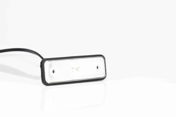 LED markeringslicht wit | 12-24v | 50cm. kabel | 0