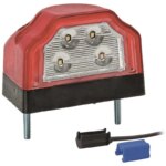 LED kentekenverlichting | 12-36v | met 0.75mm.2 connector | M10KV-110R-FT-031 A LED QS075 M05-M10KV-110R