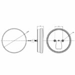 rond met dynamisch knipperlicht | 12-24v | 100cm. kabel | VC-213-FT-213 LED DI-VC-213-3