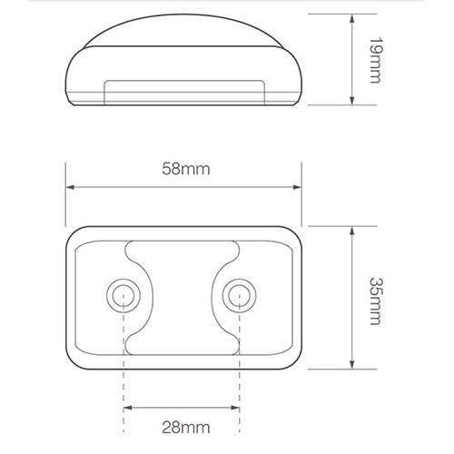 LED zij-knipperlichtlicht amber | 12-24v | 40cm. kabel | 58AME-58AME-58AME-3 LED zij-knipperlichtlicht amber | 12-24v | 40cm. kabel | 58AME-58AME-58AME-3
