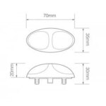 LED markeringslicht amber | 12-24v | 10cm. kabel | 37CAM2P-37CAM2P-37CAM2P-2