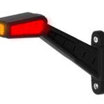 Links | LED breedtelamp | 12-36v | 30cm. kabel | rood-wit-amber | MB-1461RWA-FT-146 L LED-MB-1461RWA