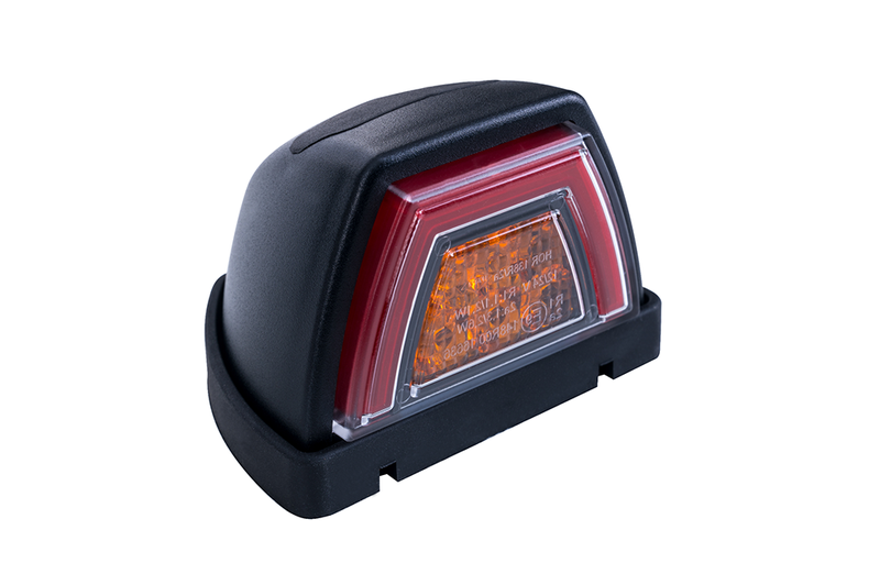 LED Oberlampe neonrot inkl. Blinklicht 12-24v