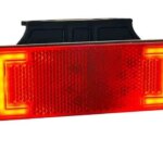 LED markeringslicht neon rood met beugel | 12-24v | 50cm. kabel | MV-3150R-LD 2516-MV-3150R