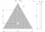 Driehoek reflector | met schroefmontage | VRF-410R-DOB-031-VRF-410R-2