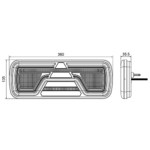 Rechts | LED neon achterlicht | dynamisch knipperlicht | 12-24v | 200cm. kabel | VC-2002--VC-2002-9