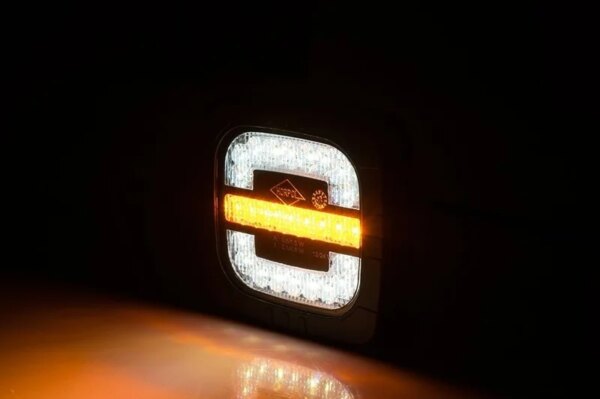 LED Front positielicht & knipperlicht 12/24v 1m. Kabel-LZD 2799-VC-4220-2