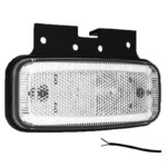 LED markeringslicht wit | 12-24v | 50cm. kabel | MV-1250W-FT-075 B+K LED-MV-1250W