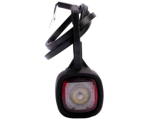 LED breedtelamp compact | 12-24v | IP69K | rood-wit | MB-2500RW-FT-141 LED-MB-2500RW
