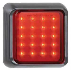 LED mistlicht met zwarte rand | 12-24v | 40cm. kabel | 80FME-80FME-80FME