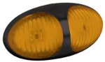 LED markeringslicht amber | 12-24v | 30cm. kabel | 37AM2P-37AM2P-37AM2P