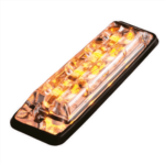Ultra platte Slimline LED flitser 4 LED's | R65 | Amber | 10-30v | S11F4002--S11F4002-2