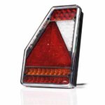 Links | LED achterlicht | driehoek model | 12v | 6-functie | 6-PIN | VC-3301B6-FT-277 L LED BAJONET 6PIN-VC-3301B6