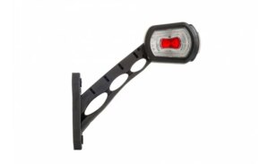 LED breedtelamp rechts rood-wit 12-24v 50cm kabel | MB-2762RWA-LDCC 2699-MB-2762RWA-4