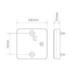 LED compact achterlicht | 12-24v | 40cm. kabel | 100ARME-100ARME-100ARME-4