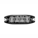 LED flitser 4 LED's | R65 | slimline | amber | 10-30v | S07F4100.1--S07F4100.1-2