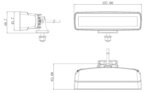 LED werklamp 2880 lumen | 30Watt | IP68 | Deutsch connector | WF-3027--WF-3027-4