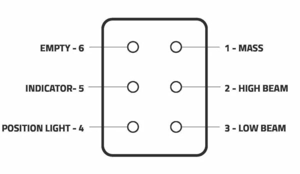 6-PIN DT-connector