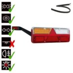 Links | LED trailerlamp | dynamisch knipperlicht | 9-36v | 200cm. kabel | VC-1021-FT-500-135 LED-VC-1021