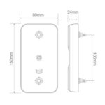 LED compact achterlicht zonder kentekenverlichting | 12v | 40cm. kabel | 150BARE-150BARE-150BARE-3