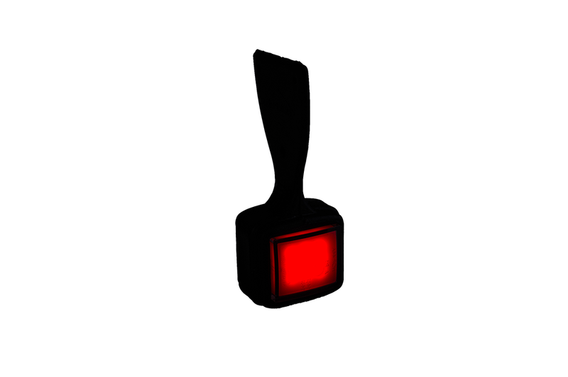 LED breedtelamp rechts rood-wit 12-24v 25cm kabel-LD 3115/P-MB-4902RW-2 LED breedtelamp rechts rood-wit 12-24v 25cm kabel-LD 3115/P-MB-4902RW-2